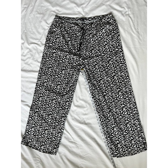Banana Republic Womens Wide Leg Pull On Pants Size XL Animal Floral Print Boho - Picture 5 of 7